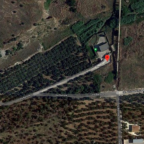 geolocalizzazione del luogo dei pneumatici abbandonati